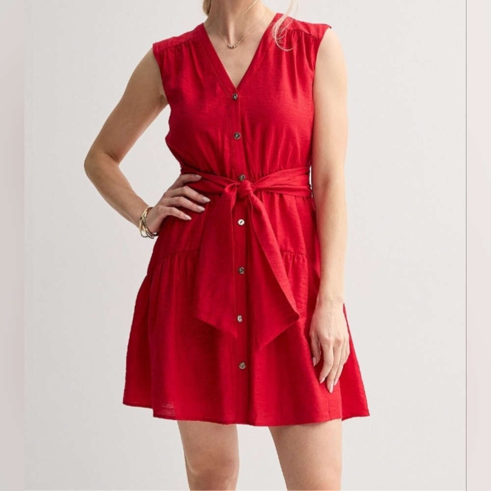 Nine West Button Front Mini Dress Size XXL